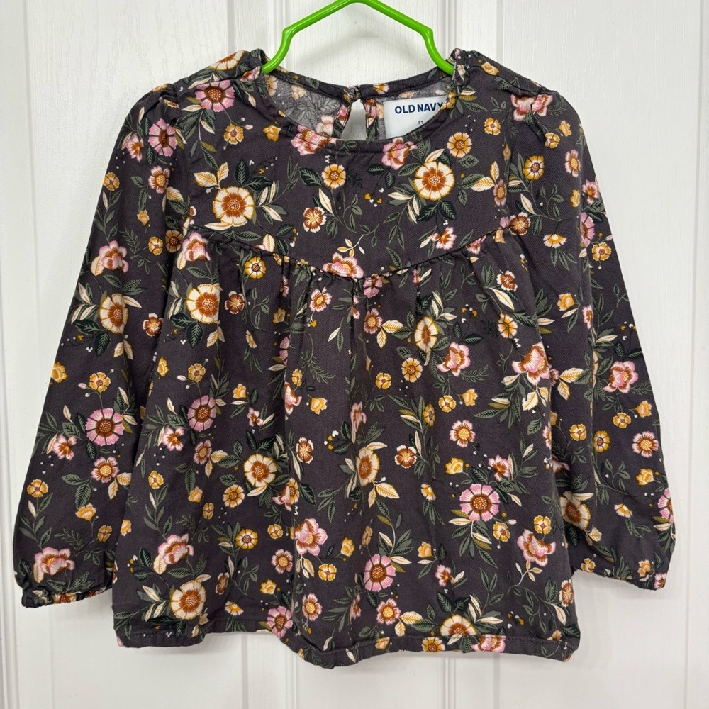 Floral Long Sleeve Top | Old Navy 5T